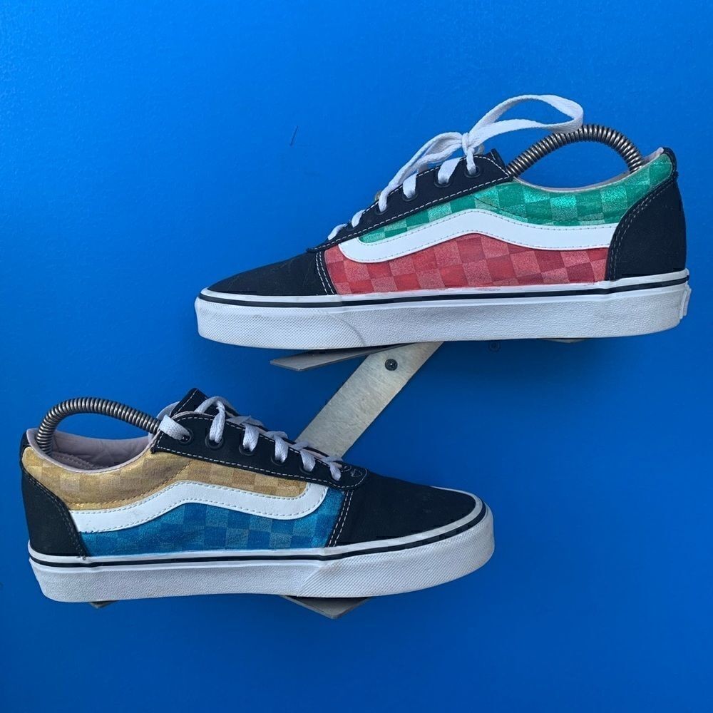 VANS Old Skool 500714 Navy/ Blue Low Skate Shoes Sneakers Women's 8.5